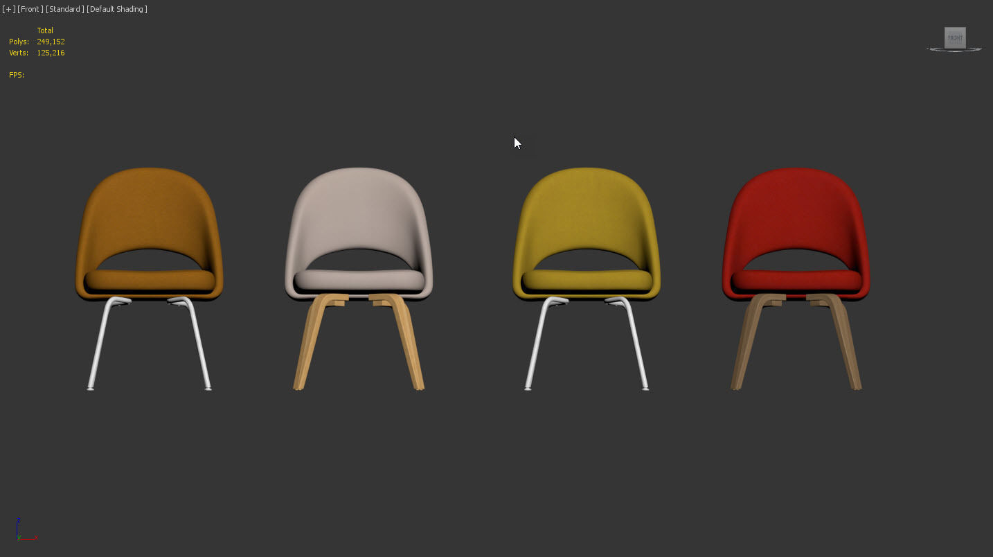Saarinen Executive Chair by Knoll 3D model_8