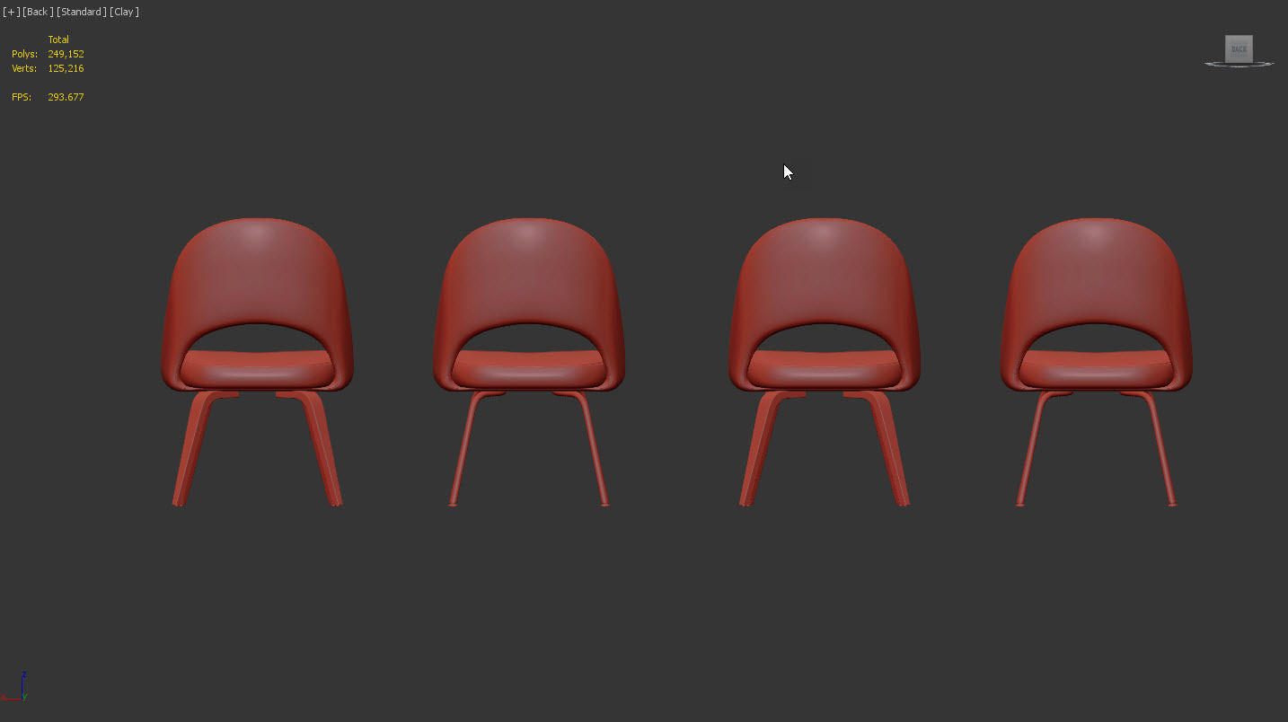 Saarinen Executive Chair by Knoll 3D model_14
