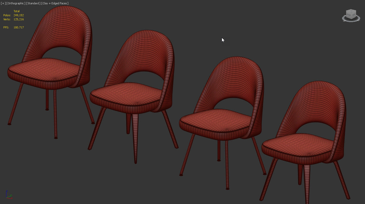 Saarinen Executive Chair by Knoll 3D model_12