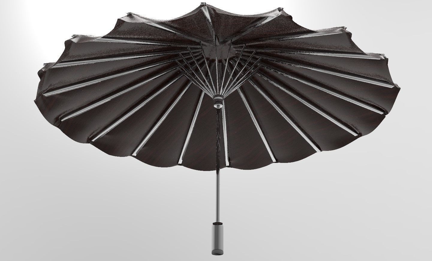 umbrella style 17 Low-poly 3D model_7