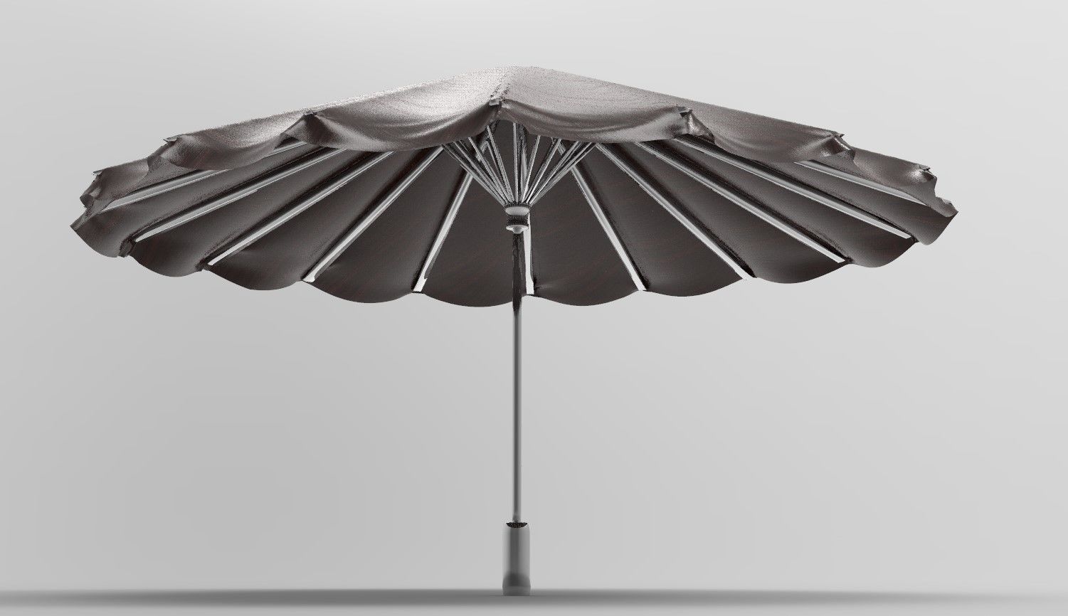 umbrella style 17 Low-poly 3D model_6