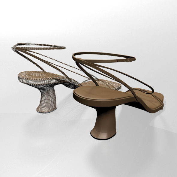 Square-Toe Block-Heel Ankle-Strap Sandals 01 3D model_18