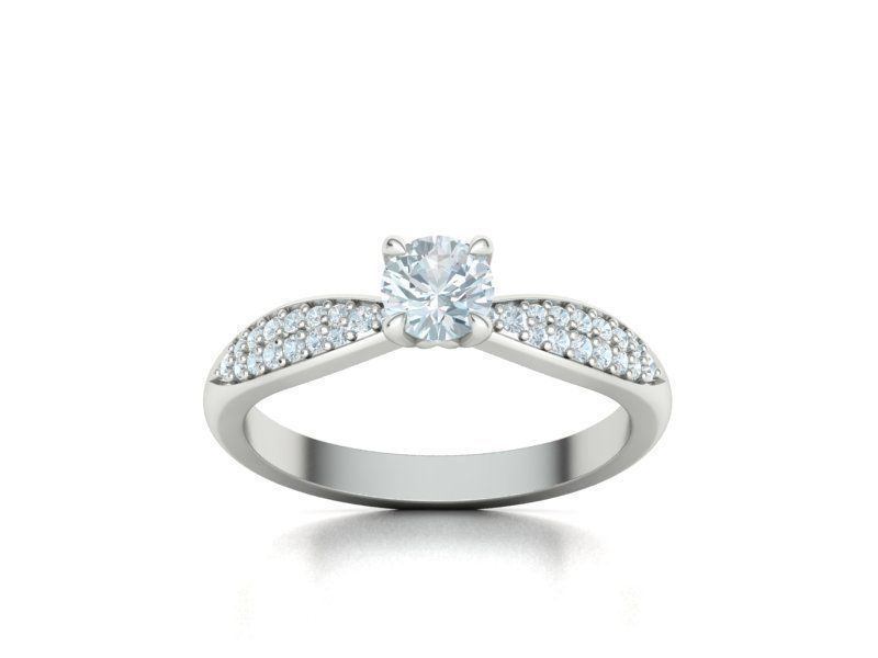 Bridal Set 3dmodels Half Carat Stone 3D Model Collection_9