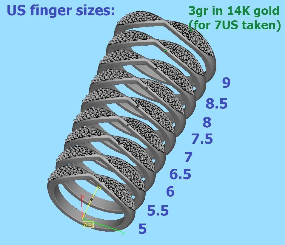 Bridal Set 3dmodels Half Carat Stone 3D Model Collection_27