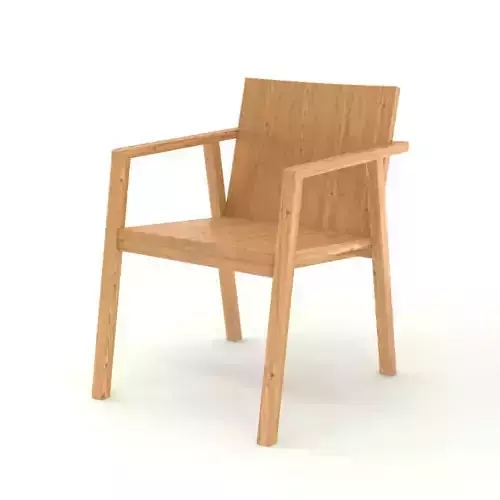 Contemporary Wooden Armchair