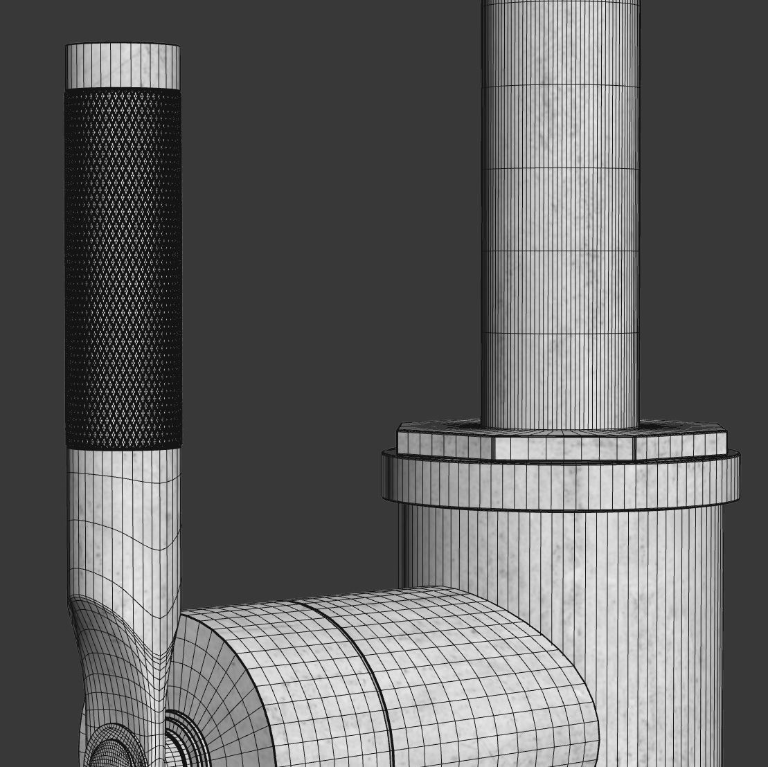 Landmark pure Single lever basin mixer by Samuel Heath  3D model_6