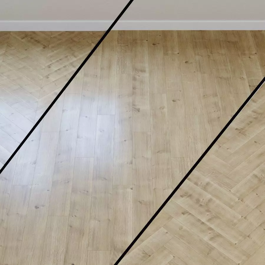 Laminate Ter Hurne Classic Line Gray-White Planed Oak 1432 3D model