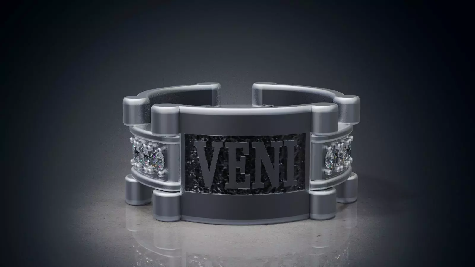 Veni Vidi Vici Ring 3D print model_0