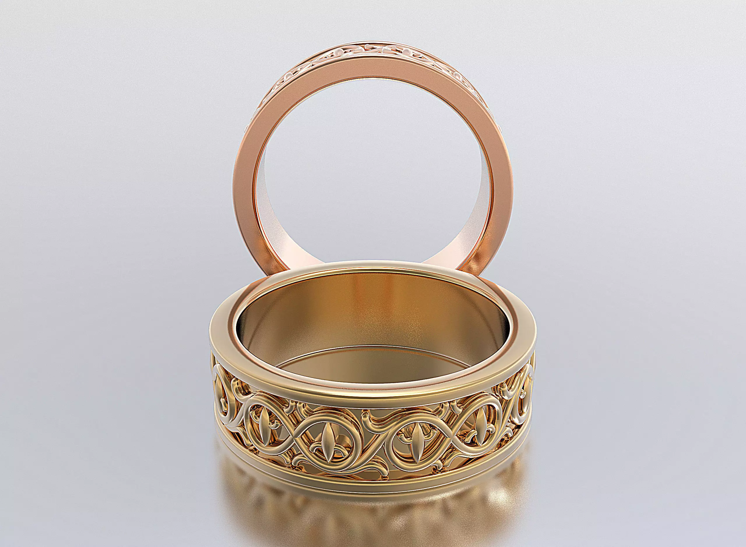 wedding band 3D print model_0