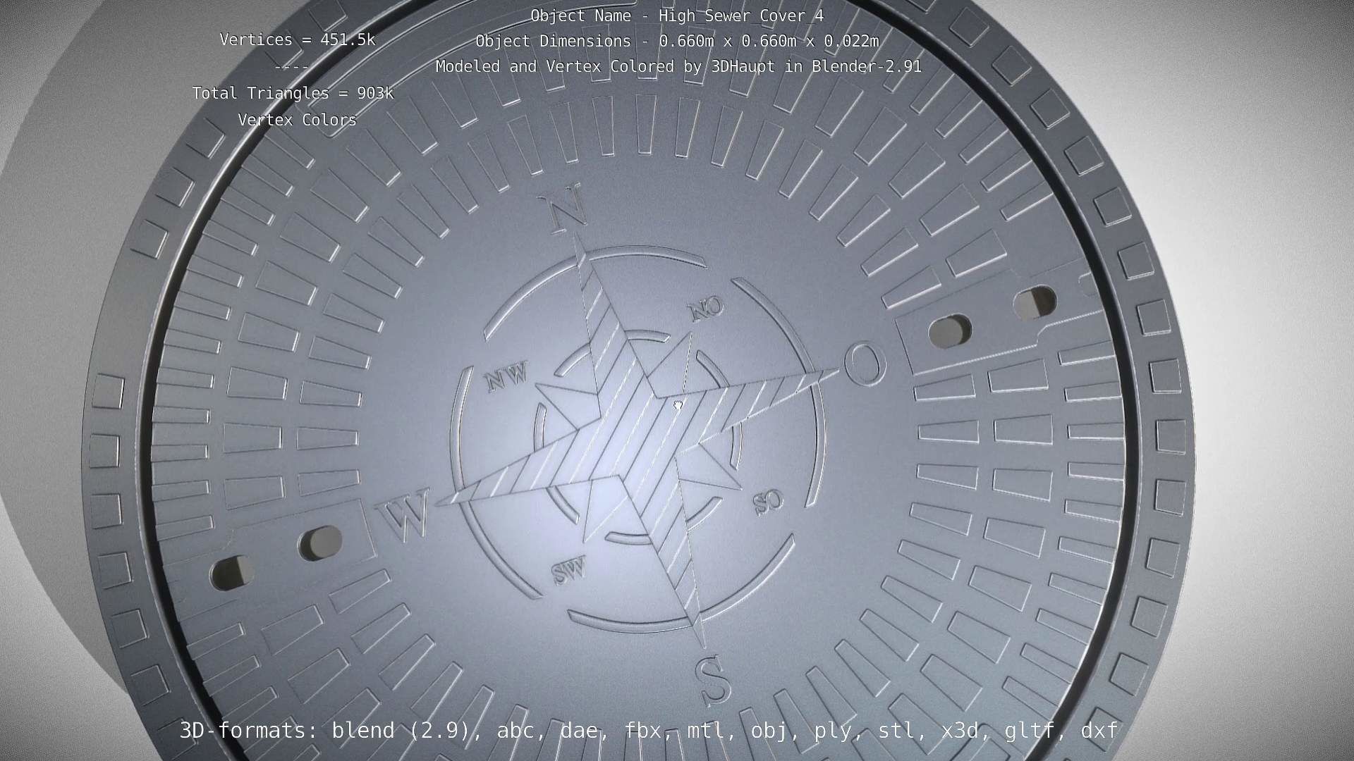 Sewer Cover 4 High-Poly 3D model_77