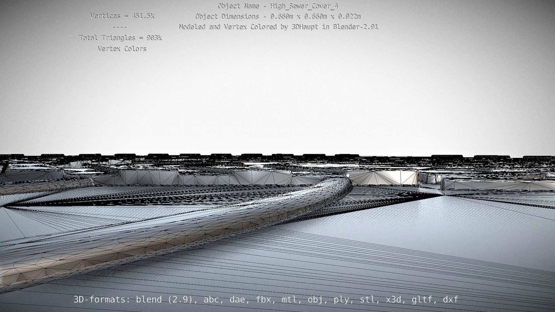 Sewer Cover 4 High-Poly 3D model_20