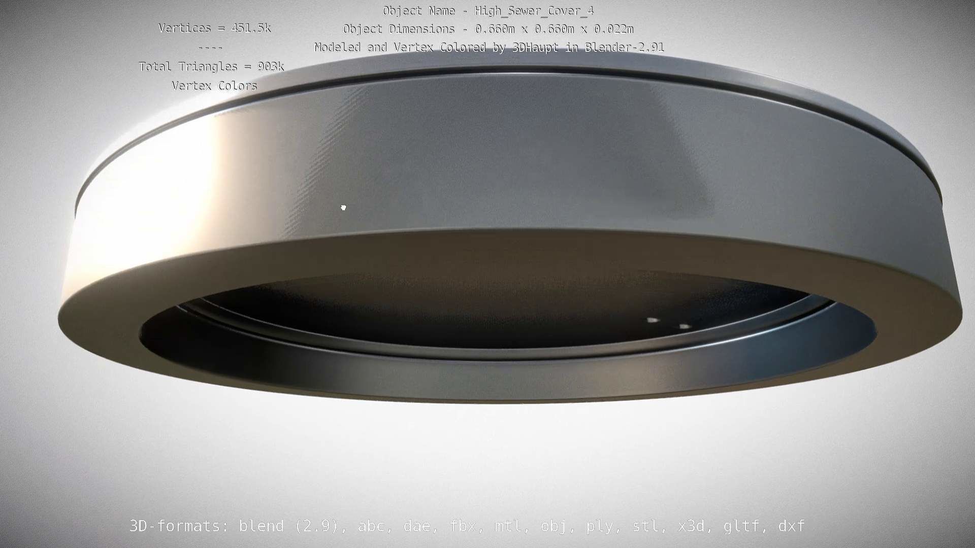 Sewer Cover 4 High-Poly 3D model_112