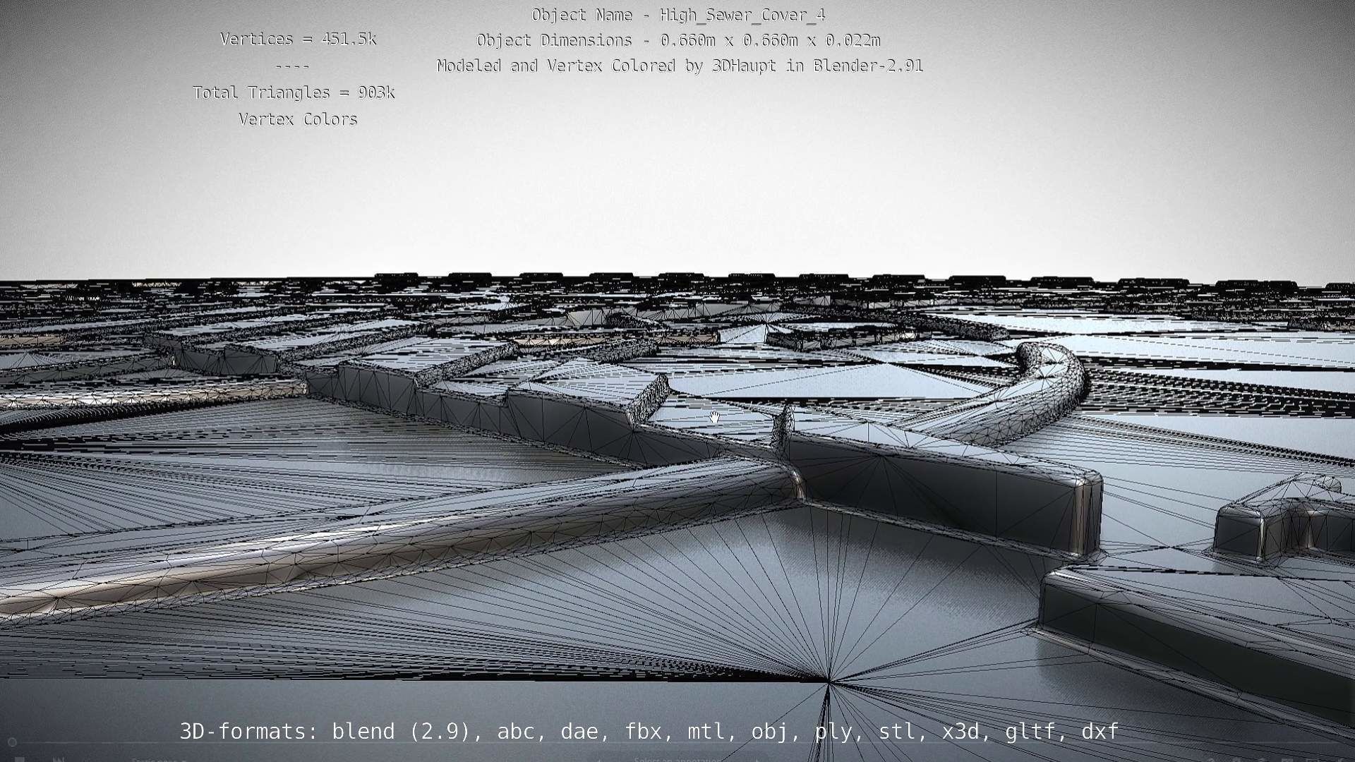 Sewer Cover 4 High-Poly 3D model_67