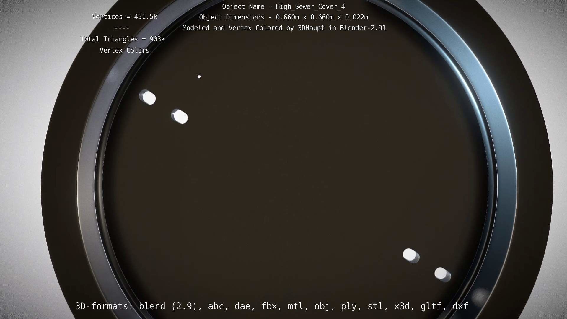 Sewer Cover 4 High-Poly 3D model_44