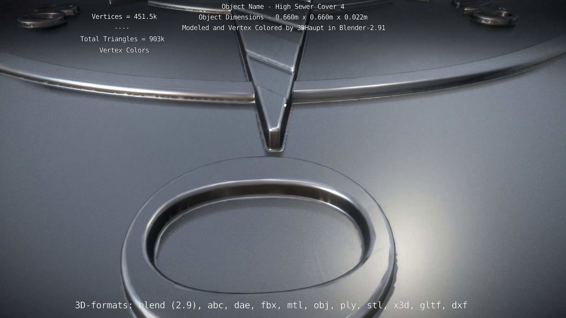 Sewer Cover 4 High-Poly 3D model_101