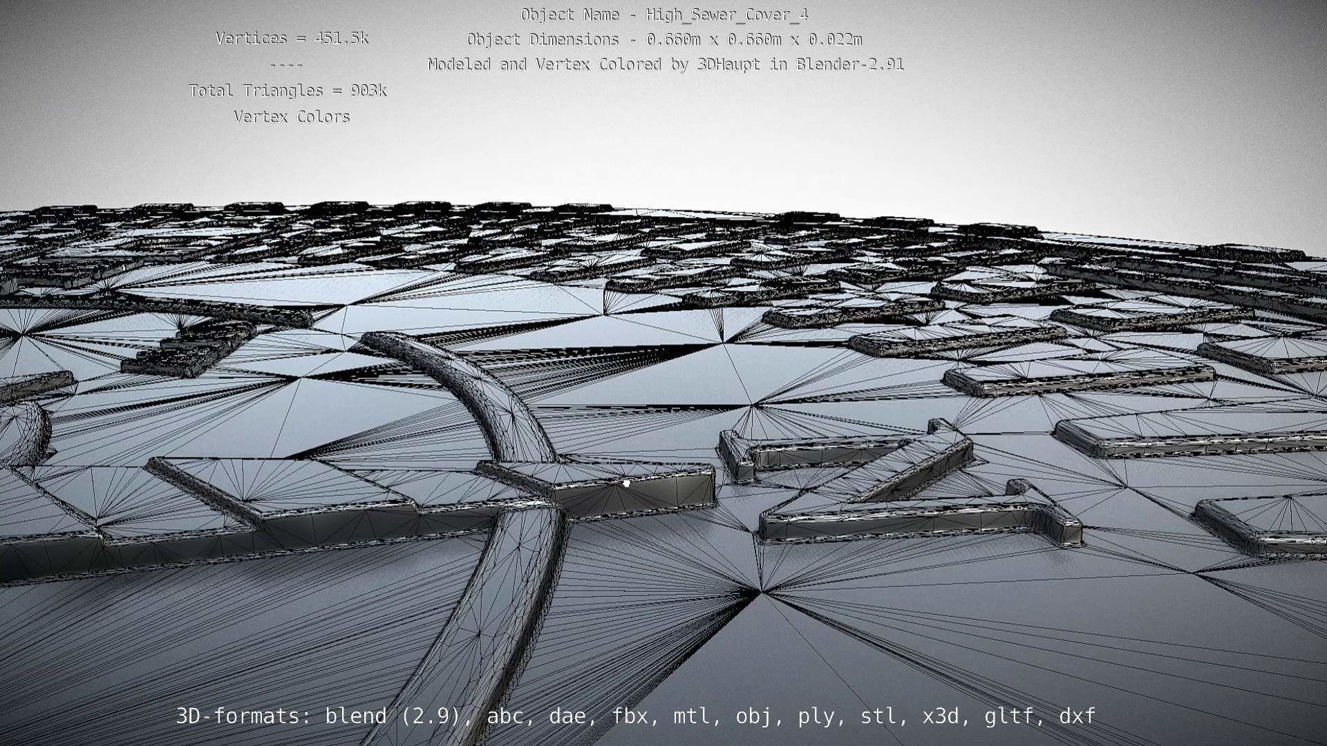 Sewer Cover 4 High-Poly 3D model_63