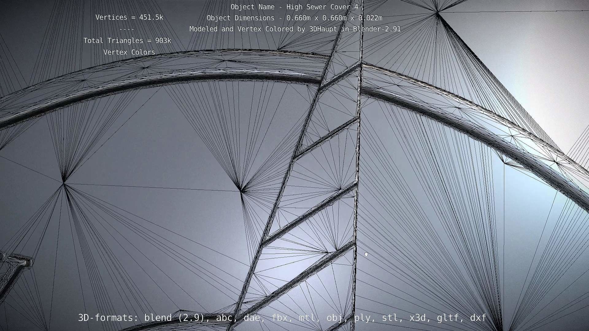 Sewer Cover 4 High-Poly 3D model_61