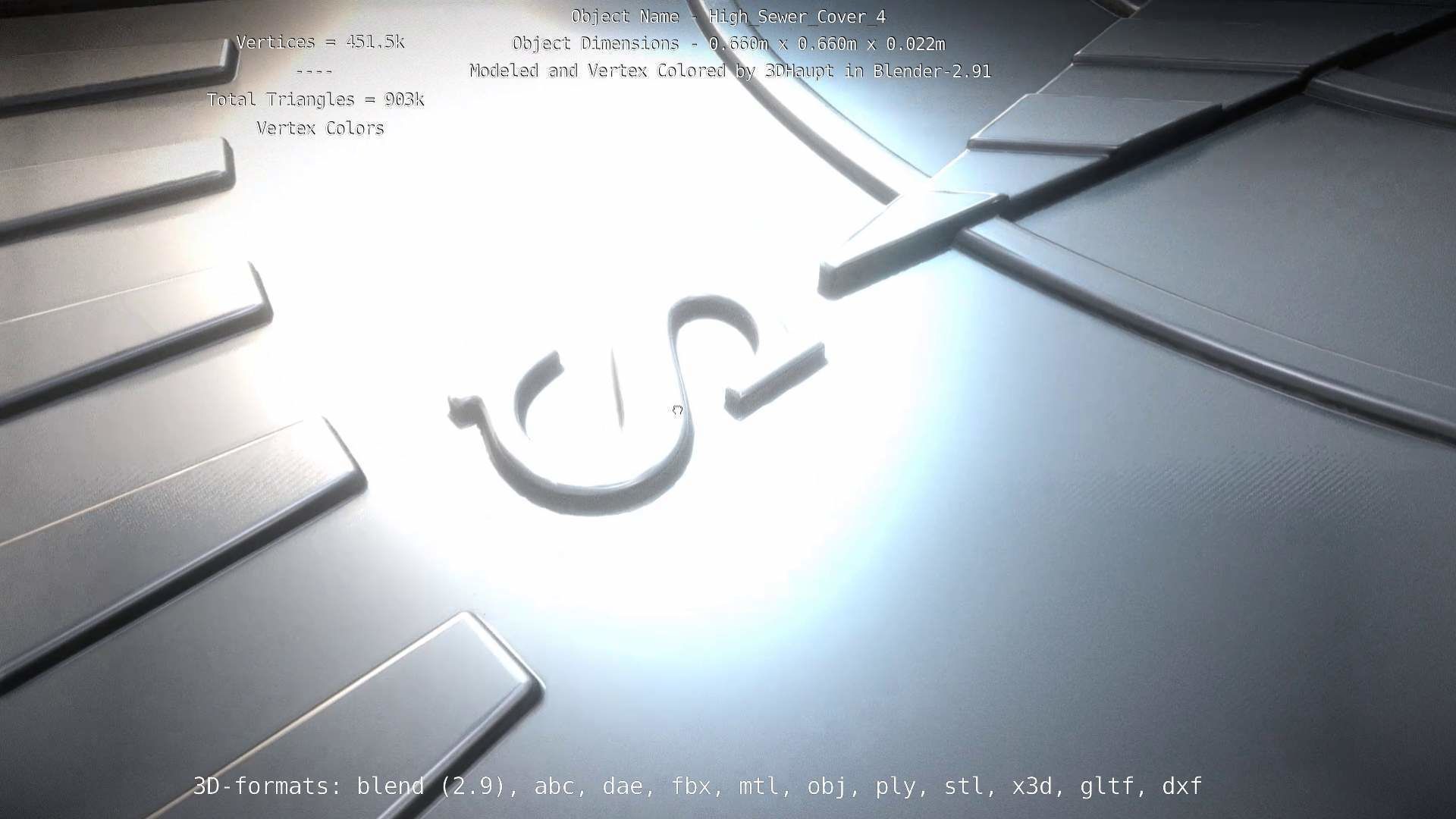 Sewer Cover 4 High-Poly 3D model_92