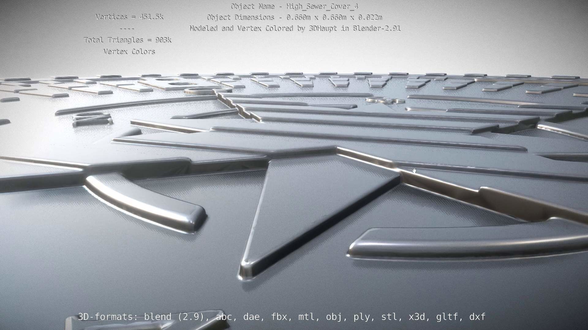 Sewer Cover 4 High-Poly 3D model_71