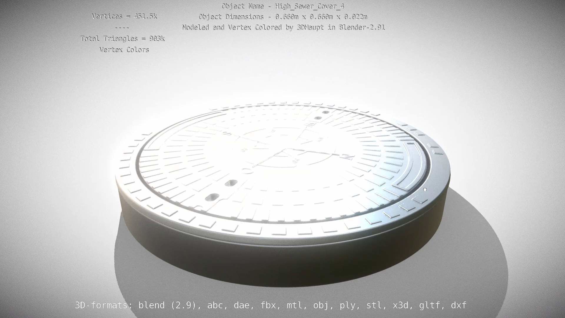 Sewer Cover 4 High-Poly 3D model_80