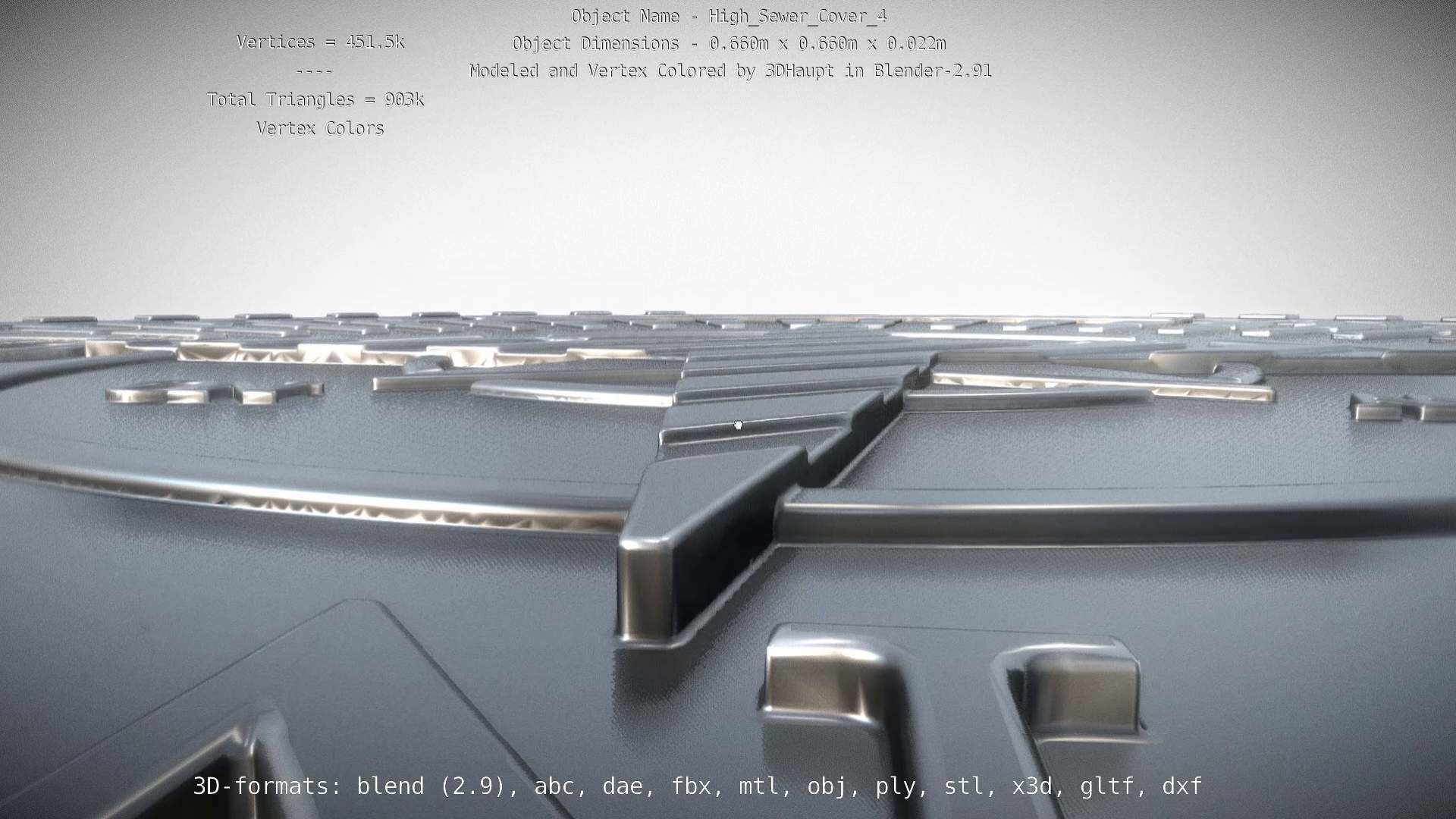 Sewer Cover 4 High-Poly 3D model_69