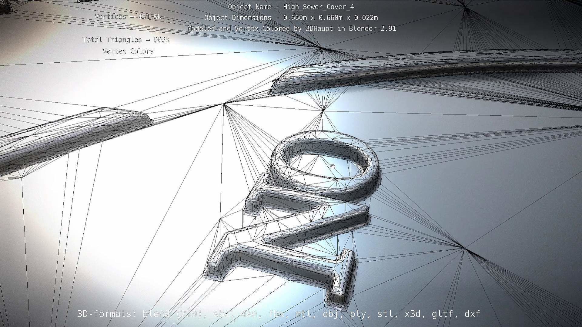 Sewer Cover 4 High-Poly 3D model_57