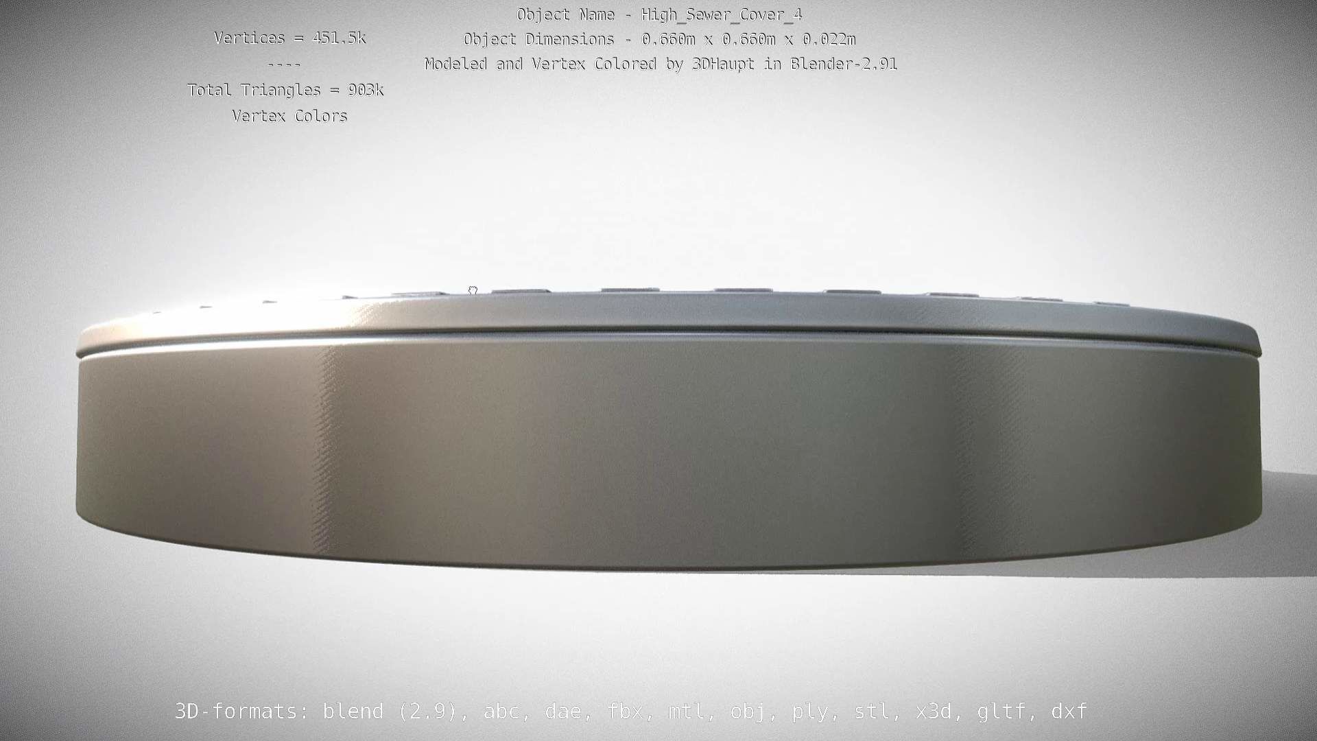 Sewer Cover 4 High-Poly 3D model_111