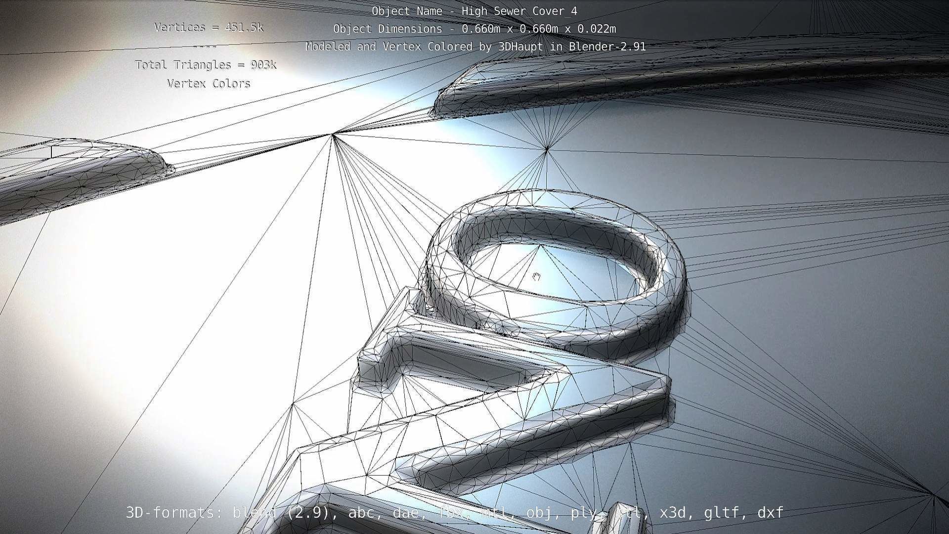 Sewer Cover 4 High-Poly 3D model_56