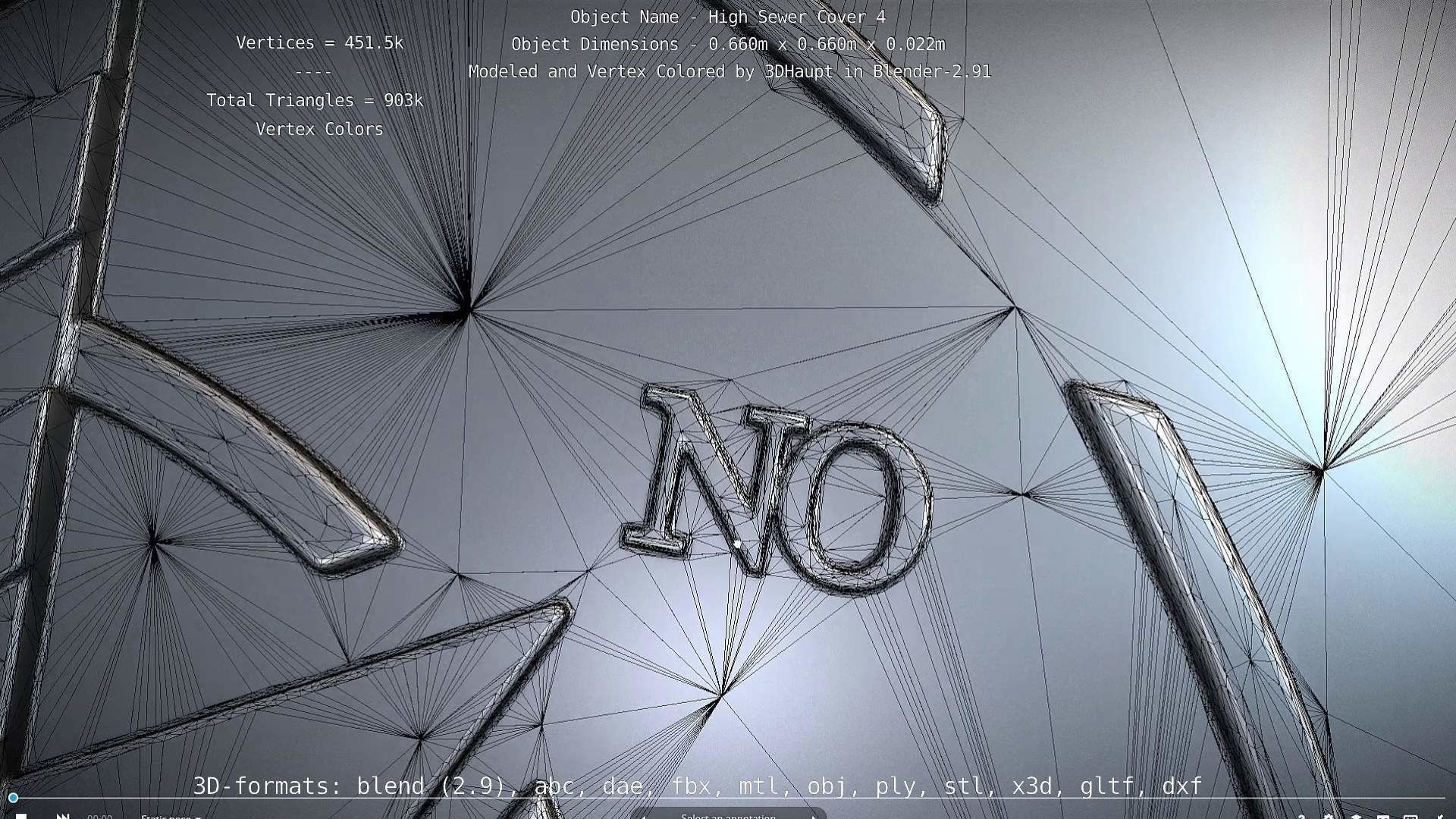 Sewer Cover 4 High-Poly 3D model_59