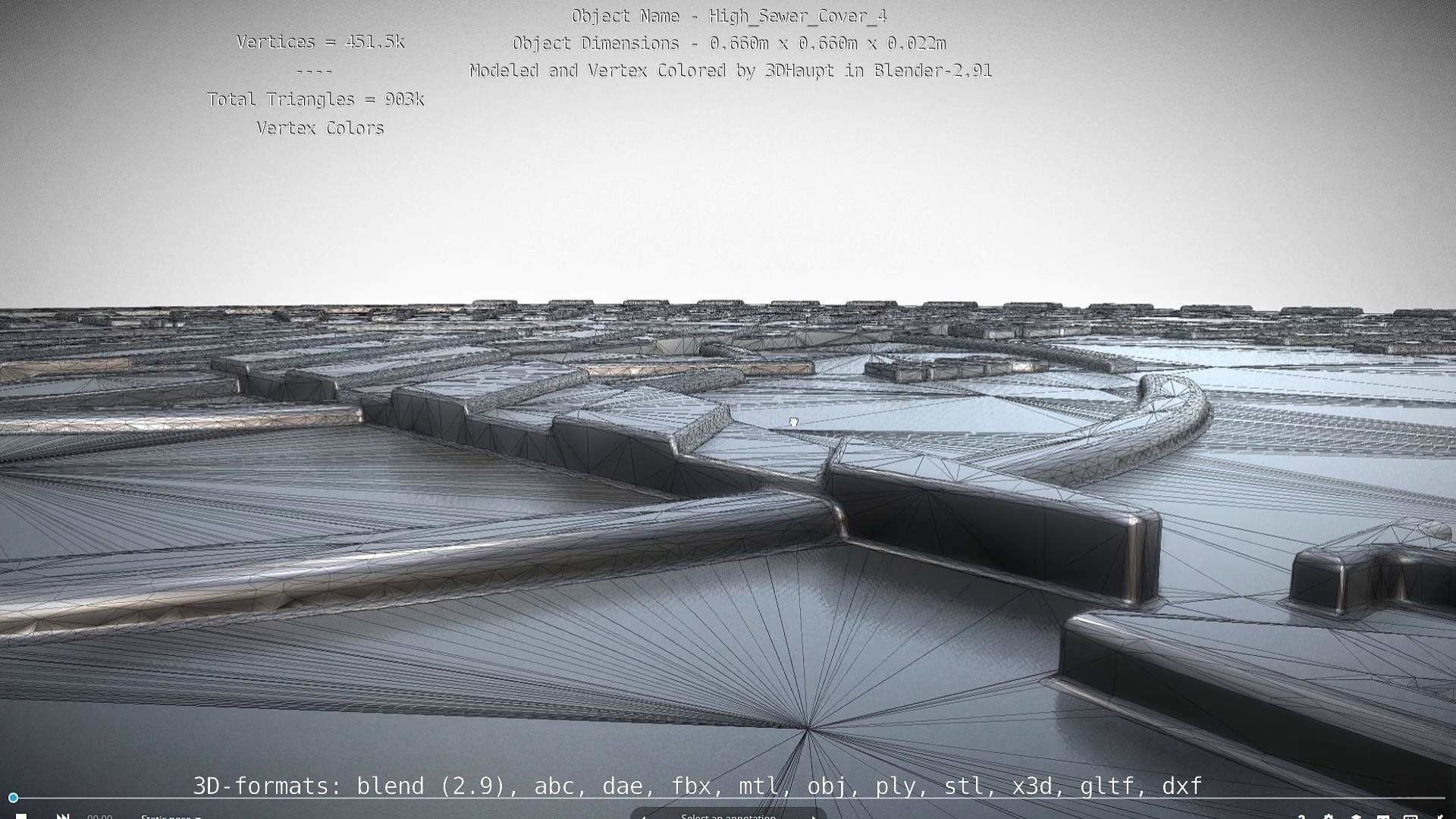 Sewer Cover 4 High-Poly 3D model_68