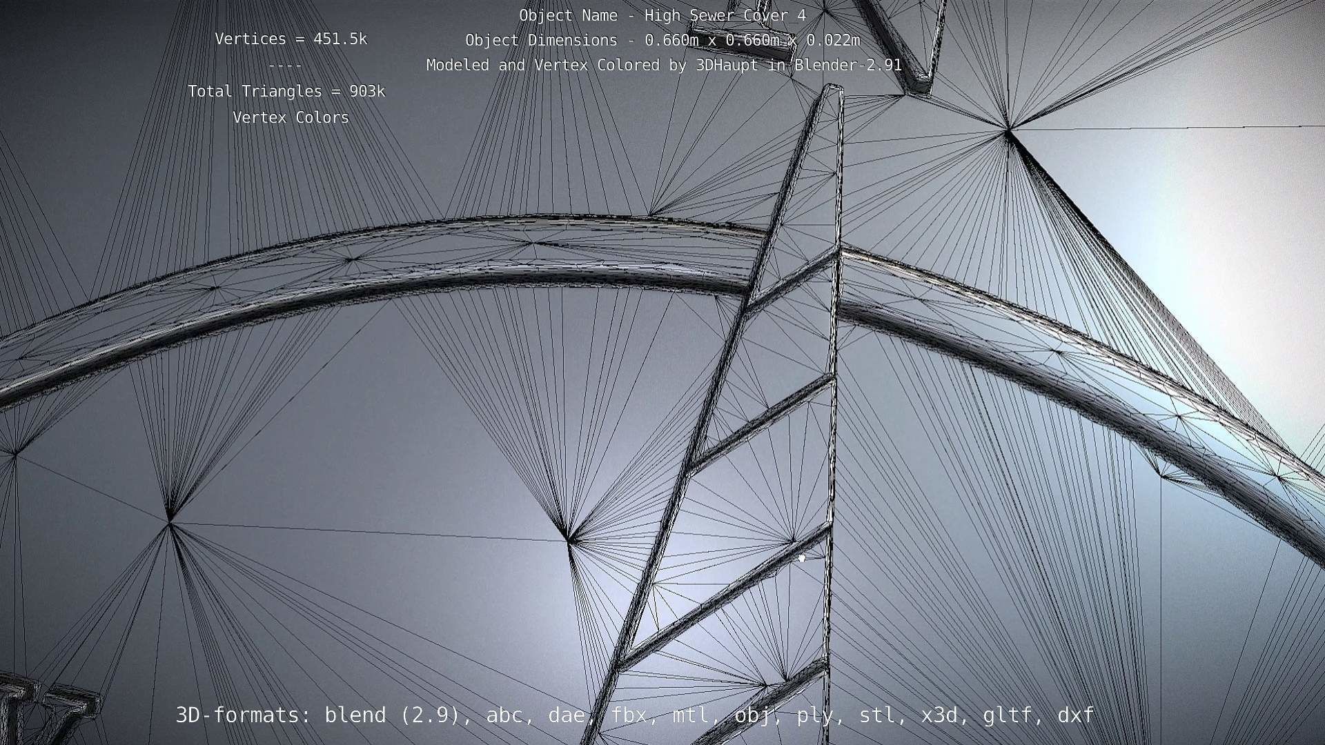 Sewer Cover 4 High-Poly 3D model_62