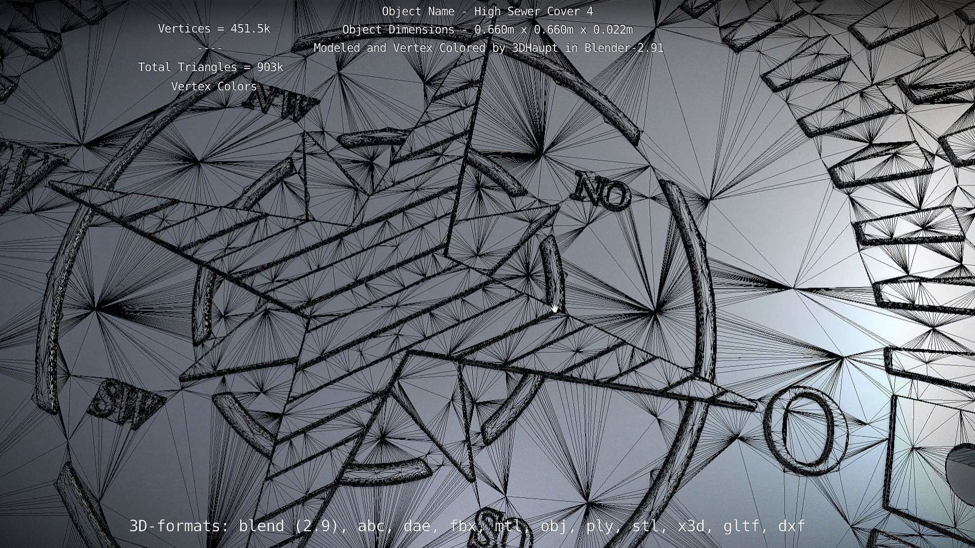 Sewer Cover 4 High-Poly 3D model_48