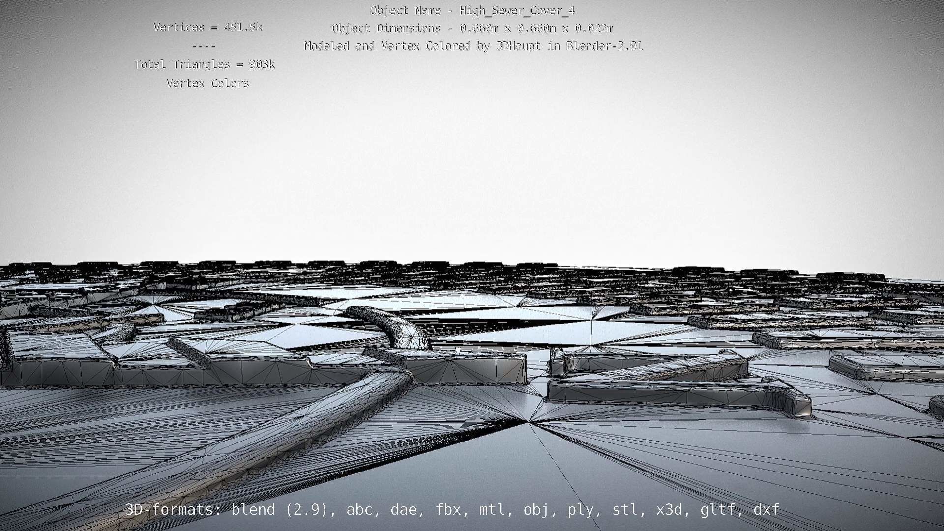 Sewer Cover 4 High-Poly 3D model_64