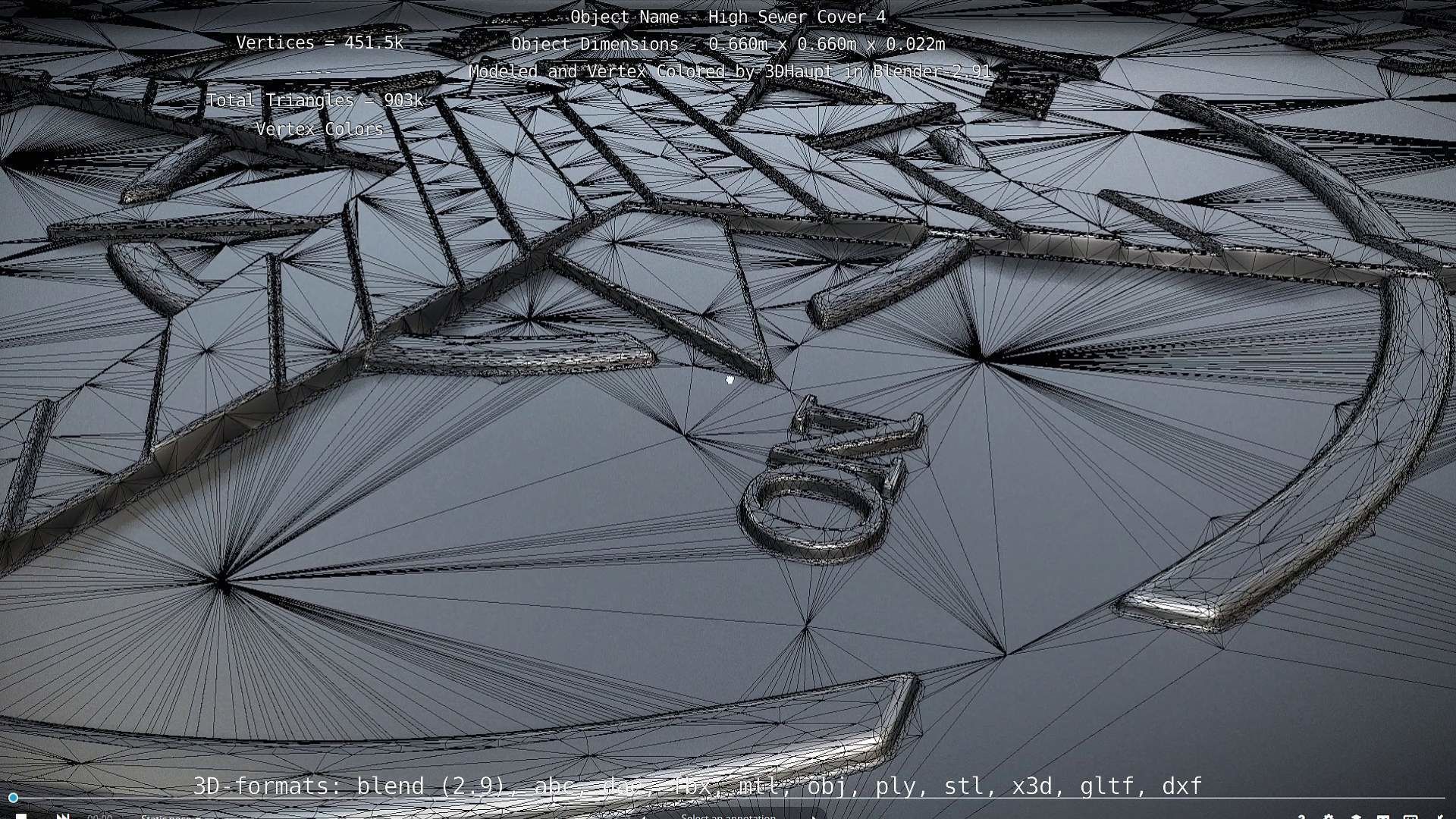 Sewer Cover 4 High-Poly 3D model_50