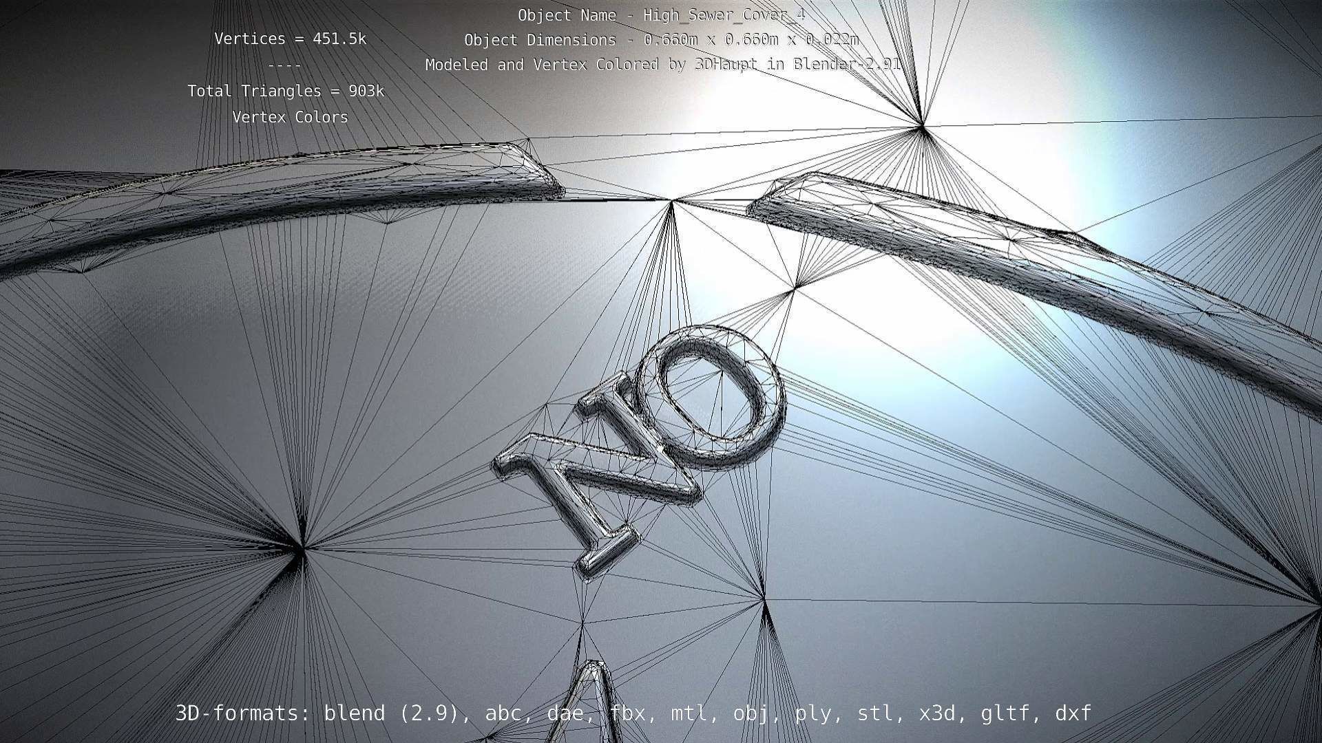 Sewer Cover 4 High-Poly 3D model_58