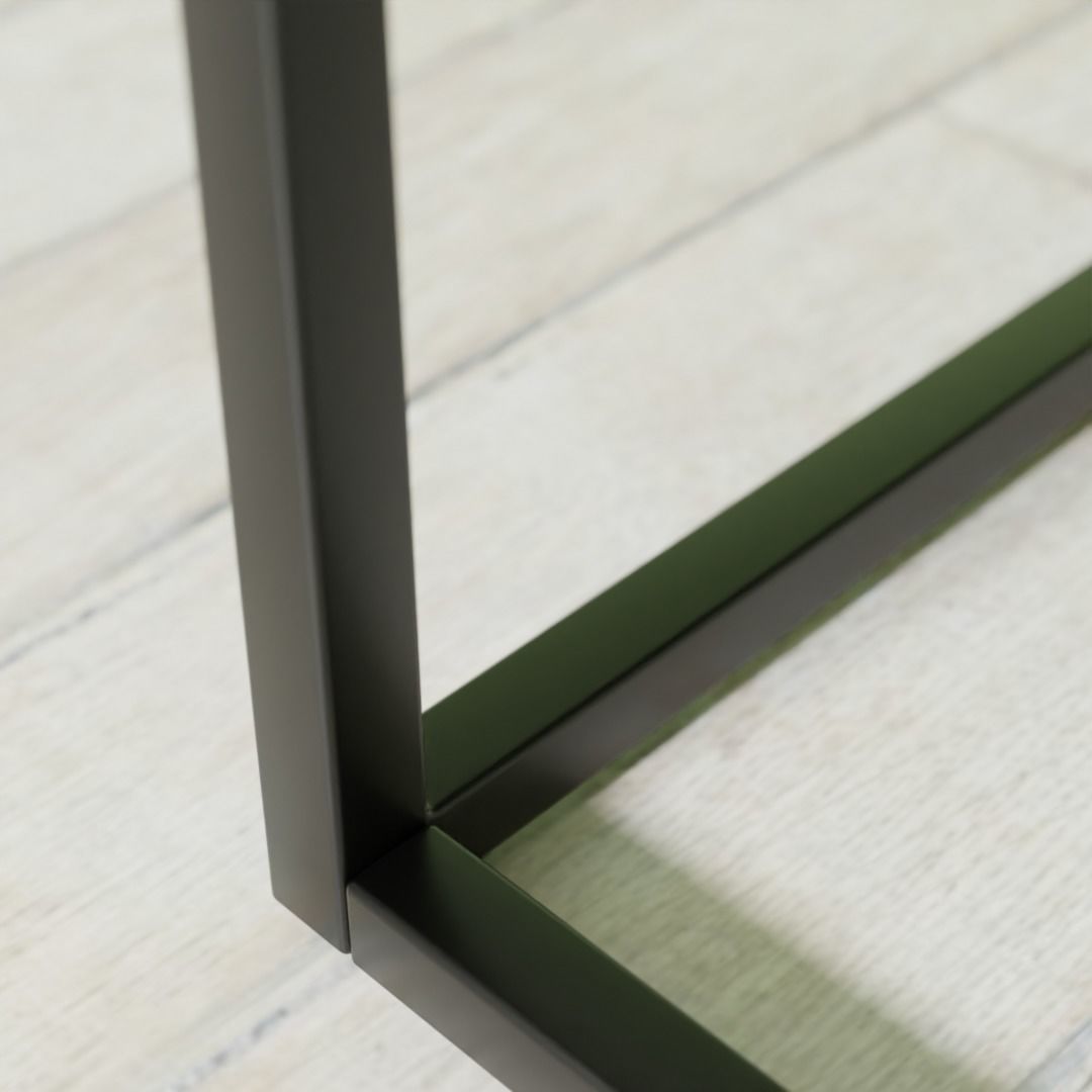 Coffee Table Concrete with Black DELANO 3D model_6