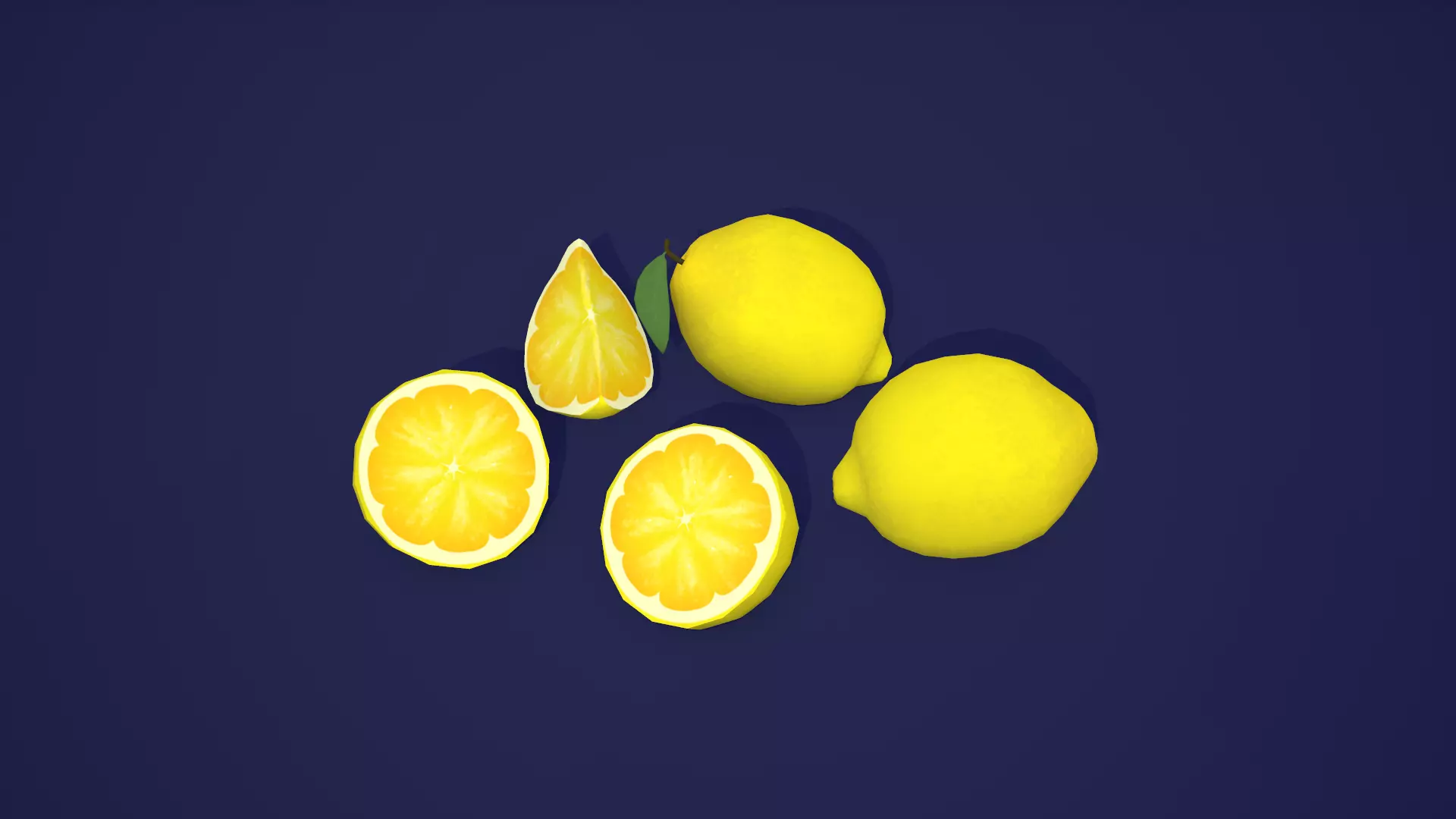 3D model Lemon for Videogames VR / AR / low-poly | CGTrader