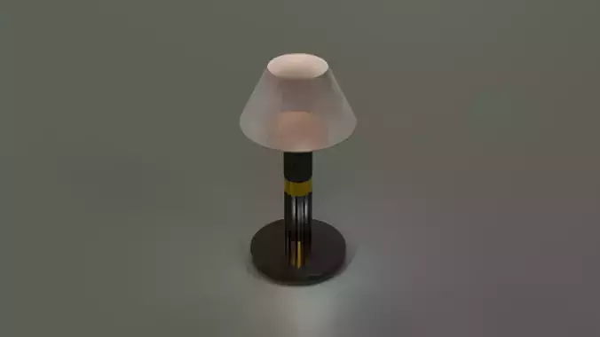 Luxury Bedside Lamp Low-poly 3D model