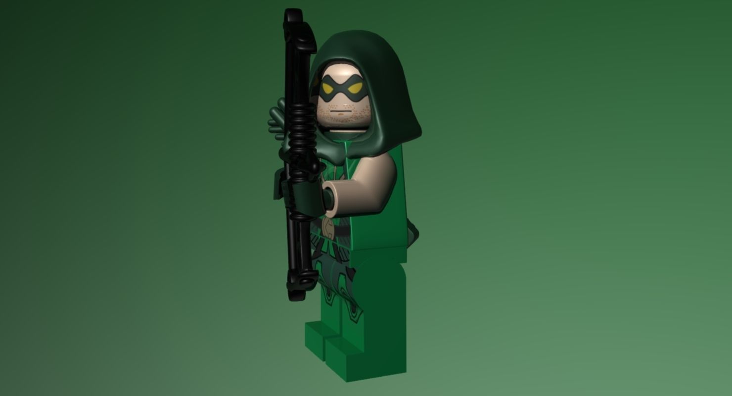 LEGO Green Arrow 3D model_12