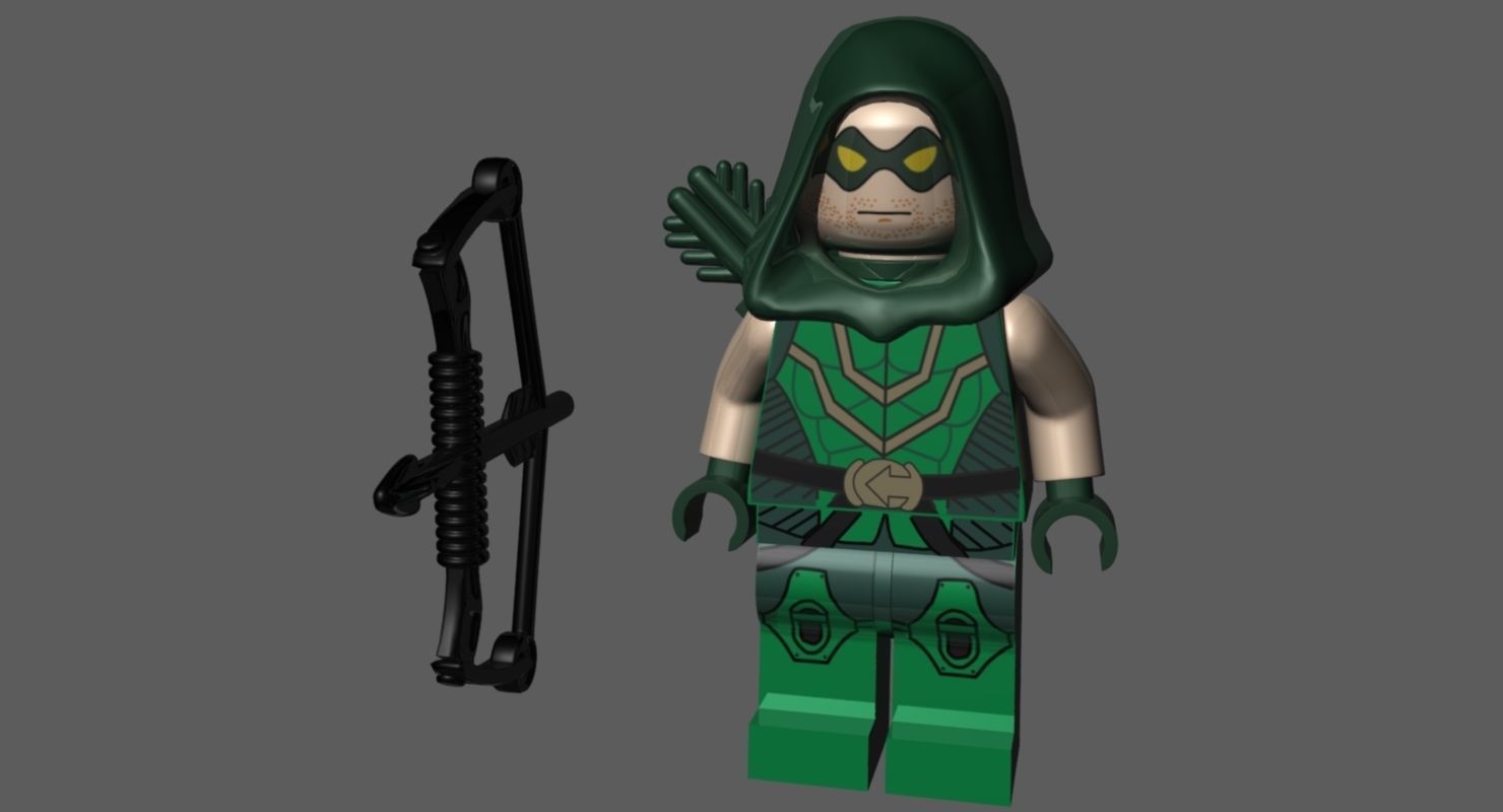 LEGO Green Arrow 3D model_6