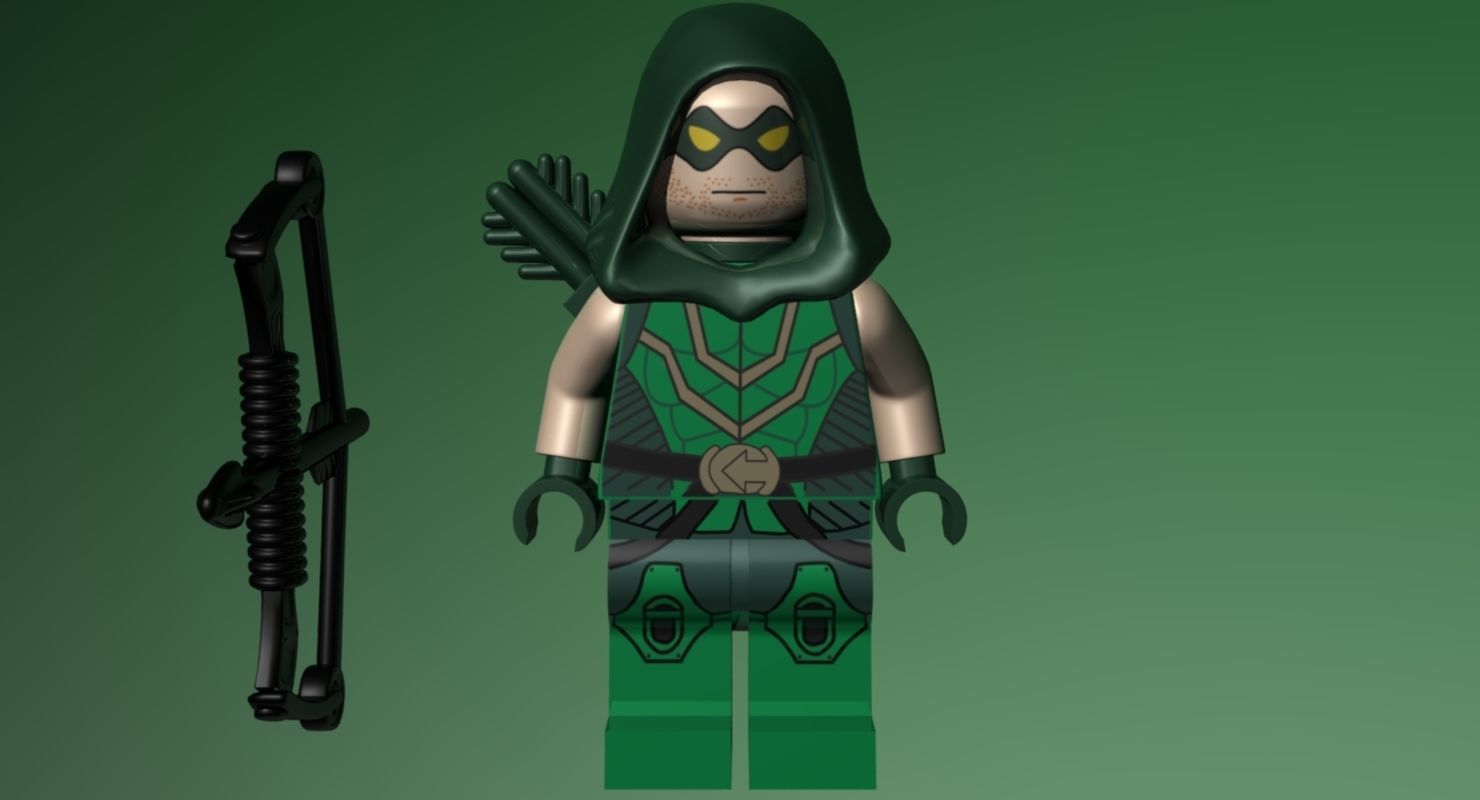 LEGO Green Arrow 3D model_7