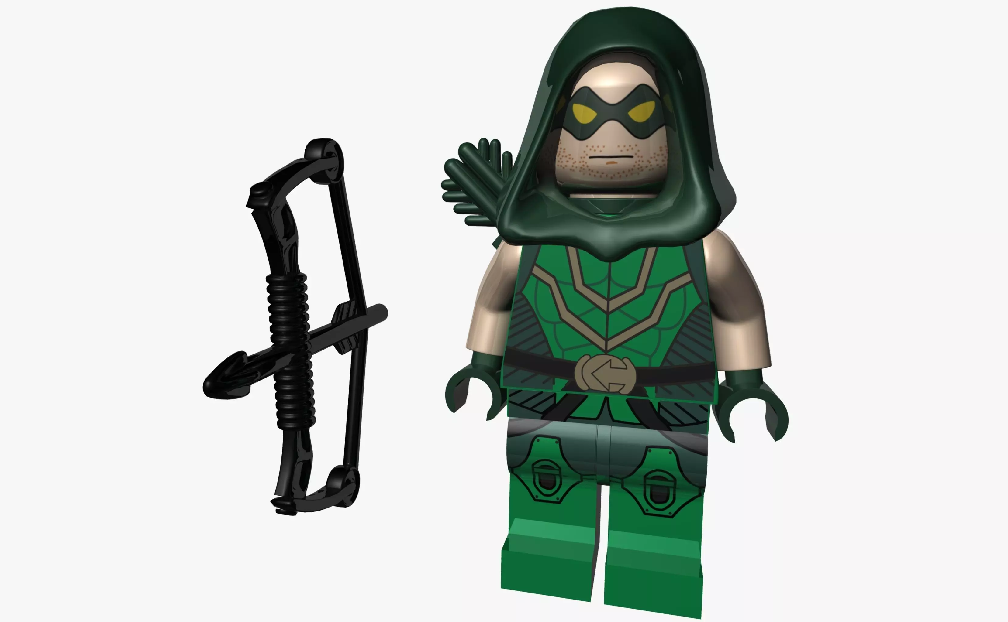 LEGO Green Arrow 3D model_0