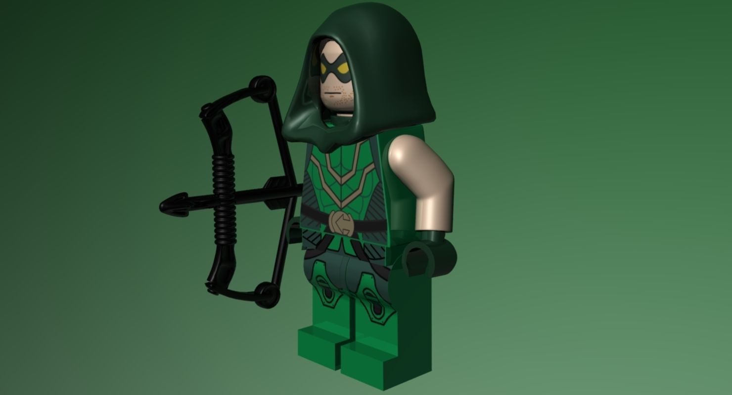 LEGO Green Arrow 3D model_10