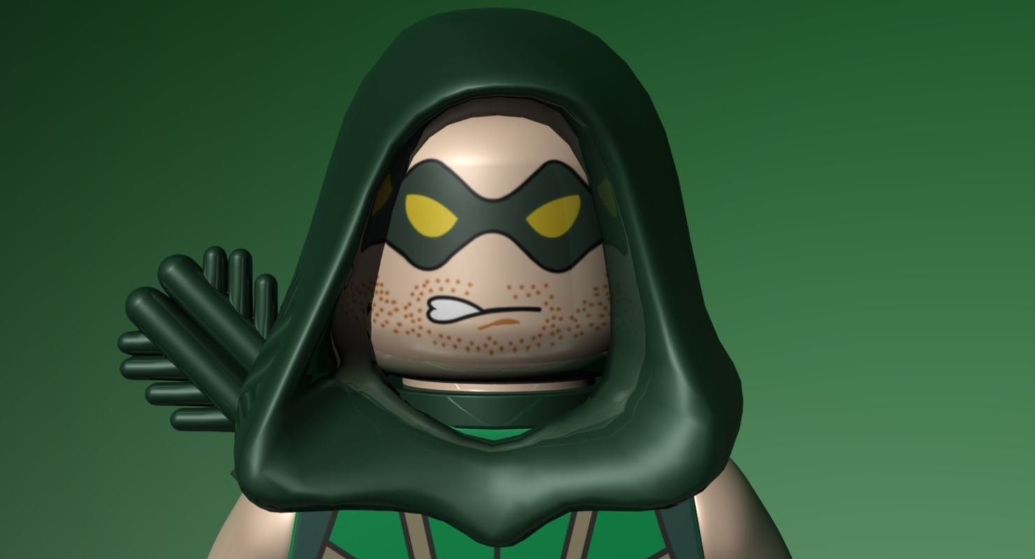 LEGO Green Arrow 3D model_1