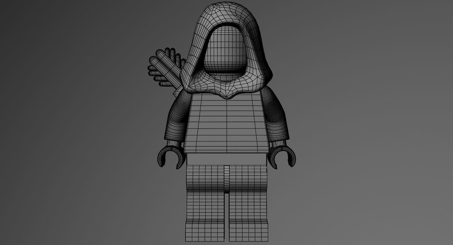 LEGO Green Arrow 3D model_2