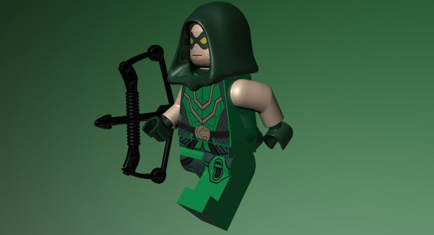 LEGO Green Arrow 3D model_11