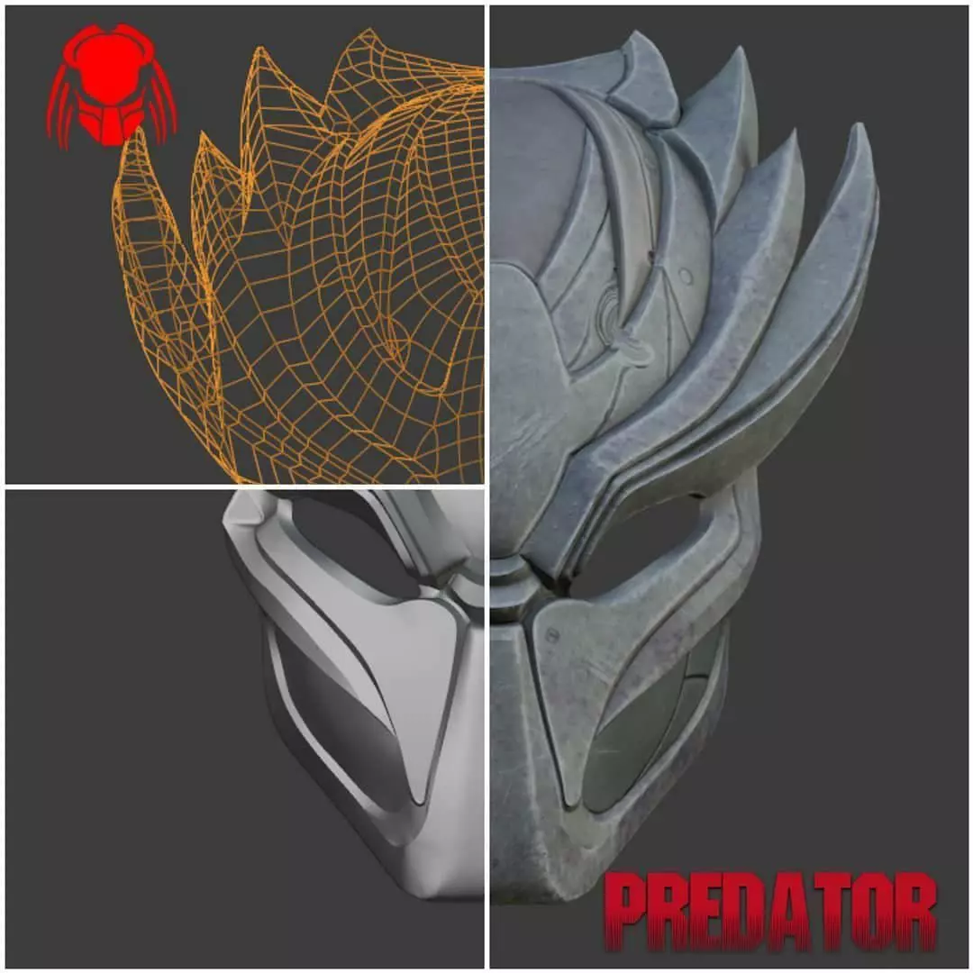 Predator mask - PHOENIX 3D print model_0