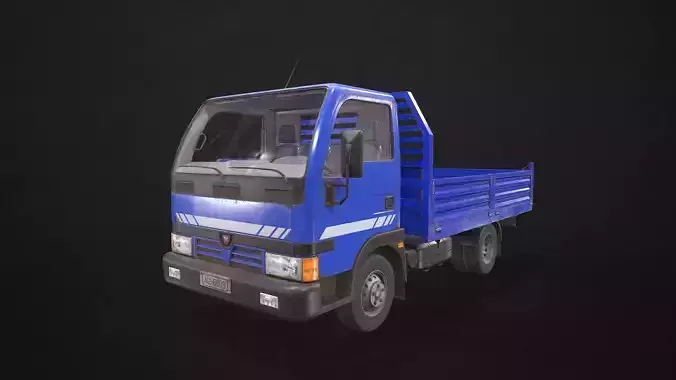 Light Truck Tipper Low-poly 3D model