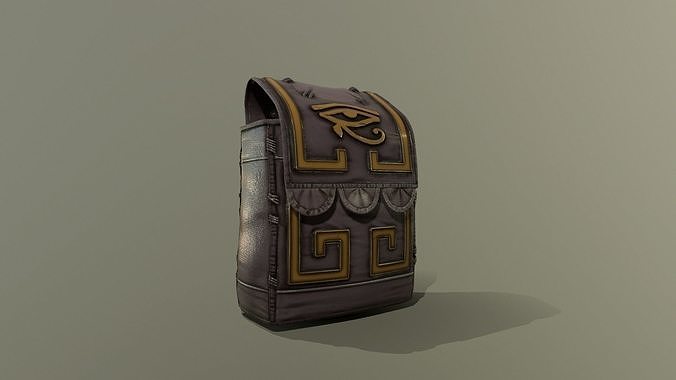 Backpack Low-poly 3D model