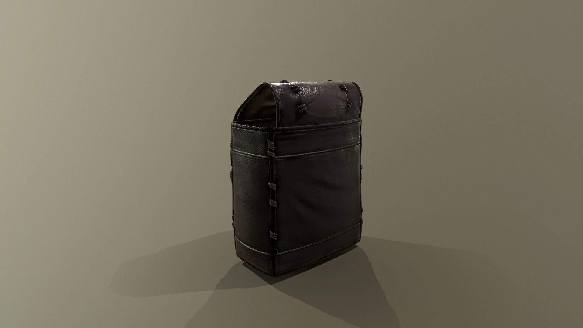 Backpack Low-poly 3D model_3
